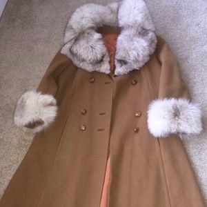 Woman's Fur & Wool Coat